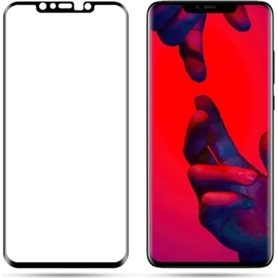Извит 3D удароустойчив стъклен протектор за екран марка Mocolo за Huawei Mate 20 Pro - черен