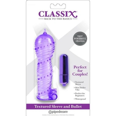 Pipedream Classix Textured Sleeve & Bullet