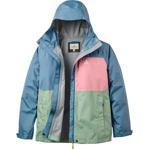 Passenger Дамско водоустойчиво яке Passenger Women's Trailscape Recycled Waterproof Jacket - Stormy Blue / Pistachio (102-5075-0214)