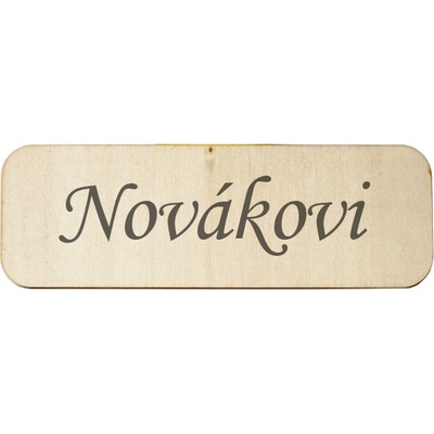 Dřevěná jmenovka na dveře Maxi TD 1545