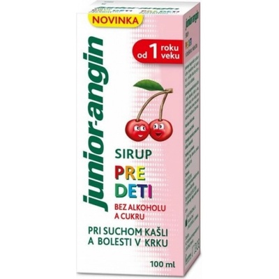 Junior angin Sirup pre deti s čerešňovou príchuťou 100 ml