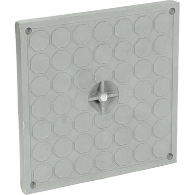 Technodrain poklop pochôdzny A15 pre revíznu šachtu WELLDRAIN plastový 400 x 400 mm sivý