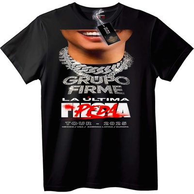 NOONEBRAND Тениска Grupo Firme Турне 2025 - 7XL, White