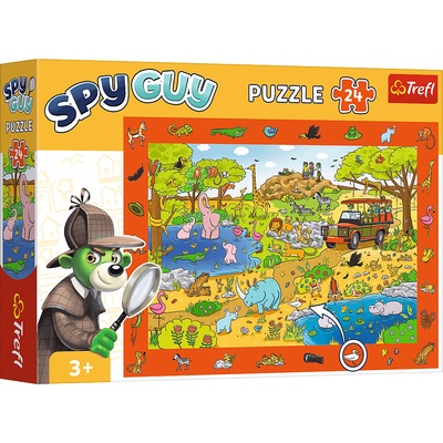 Trefl - Puzzle Spy Guy Safari - 1 - 39 piese