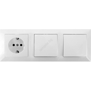 Aigostar - Комплект 2 бр. ключ/розетка 1x16A/250V SCHUKO (AI0525)
