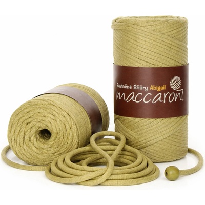 Bavlněná šňůra Abigail 3 mm světlá khaki 21-804