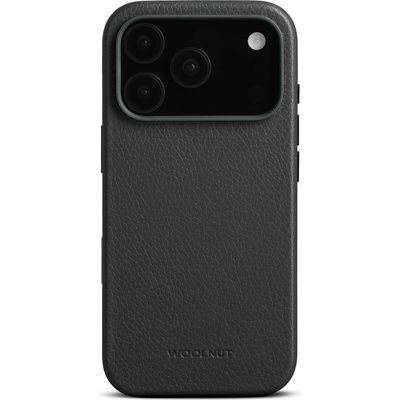 WOOLnut Leather Case for iPhone 17 Pro - Black (K-WN-IP17P-C-3165-BK)