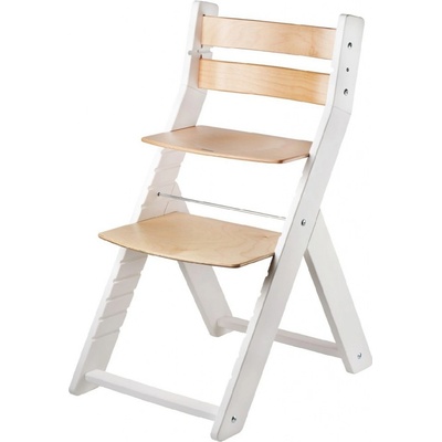Posedo Rostoucí židle pro prvňáčka Sandy bílá / lak