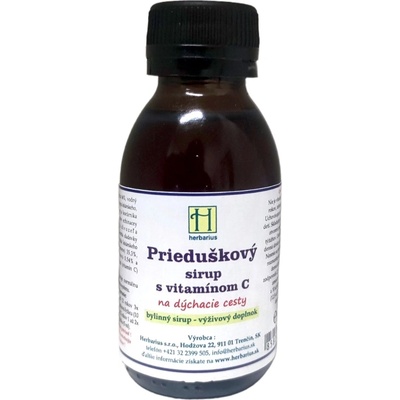 Herbarium Projekt Prieduškový sirup s vitamínom C 100 ml