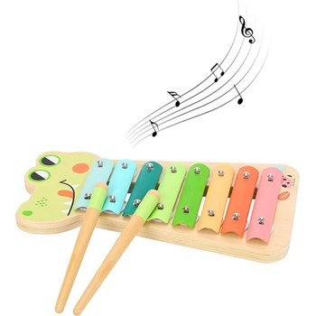 Image 1 of Tooky Toy Дървен ксилофон Tooky Toy - Веселият крокодил (108756)
