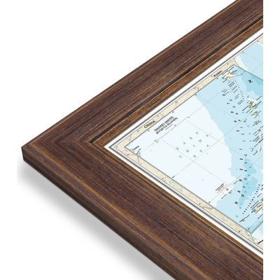 National Geographic Japonsko - nástěnná mapa Classic 63 x 73 cm Varianta: mapa v dřevěném rámu, Provedení: Volta ořech
