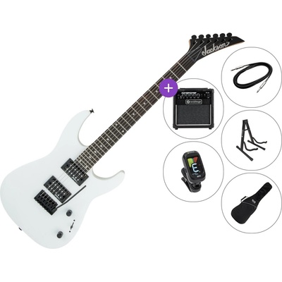 Jackson JS12 Dinky AH SET 2 Snow White Електрическа китара