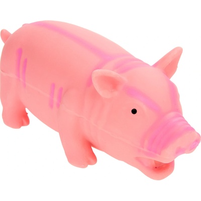 Prasátko z latexu se zvukem cca 23 cm růžové