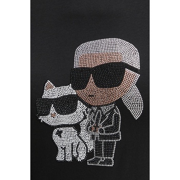 Karl Lagerfeld Памучна тениска Karl Lagerfeld IKON RS (A1W17131)
