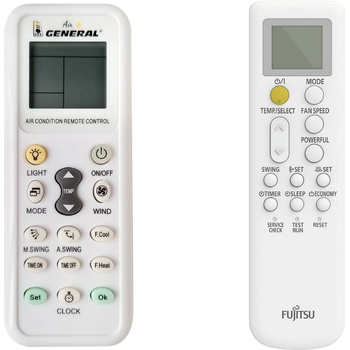 General FUJITSU AR-RPD2E, AR-RPD3E, AR-RPA1E - съвместимо дистанционно управление на марката General (AR-RPD2E, AR-RPD3E, AR-RPA1E)