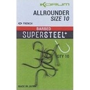Korum Supersteel Allrounder Hooks Barbed vel.8 10 ks