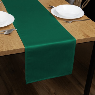 Biante Saténový behúň polyesterový Satén LUX-038 Tmavo zelený 20x120cm