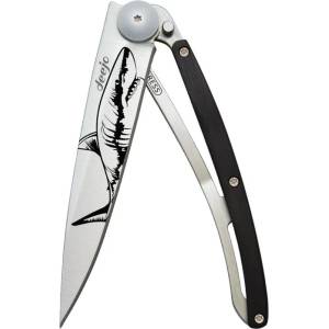 DEEJO 1cb064 tattoo / Ултралеко джобно ножче с дръжка от абаносово дърво (1cb064)