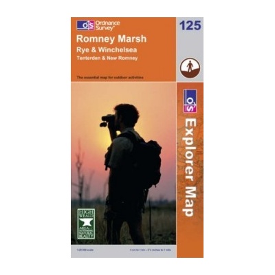 Romney Marsh Rye and Winchelsea Ordnance Survey Sheet map folded