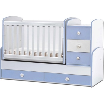 Дейзи Нов Бебешка кошара Ниа бял+син