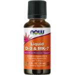 NOW NOW Liquid D-3+MK-7, 30 ml