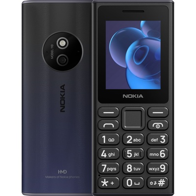 Смартфон Nokia 110 Ds Black 2025 4MB RAM + 4MB ROM, Micro SD до 32GB, CPU 6531E, OS S30+, IP54 (SP01Z07Z2072Y)