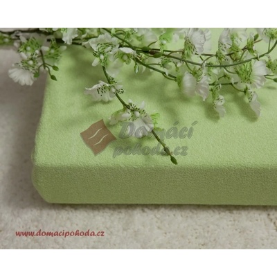 Smolka prostěradlo froté světle zelené 200x220
