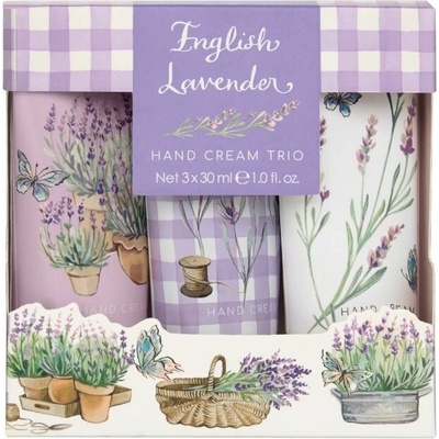 Heathcote & Ivory Ltd. HEATHCOTE & IVORY Sada krémov na ruky 3 x 30 ml - English Lavender