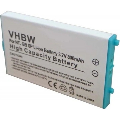 VHBW Baterie pro Nintendo Gameboy Advance SP, 800 mAh - neoriginální