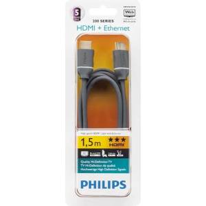 TP_VISION Philips High speed HDMI cable with Ethernet 1.5m, 3D, Audio Return Channel (SWV4432S)
