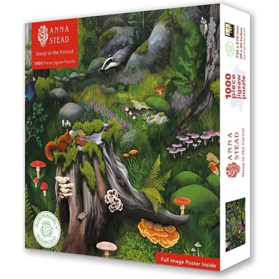 Flame Tree Пъзел Flame Tree от 1000 части - Дълбоко в гората (9781804178652)