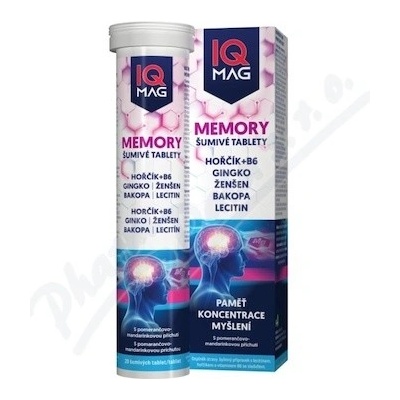 IQ Mag Memory pomerančovo-mandarinková příchuť .eff.20 tabliet