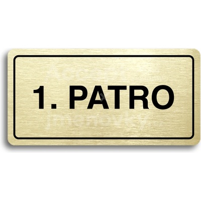 ACCEPT Piktogram 1. PATRO - zlatá tabulka - černý tisk