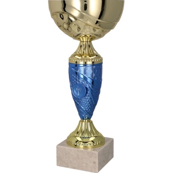 Kovový pohár Zlato-modrý 22 cm 10 cm