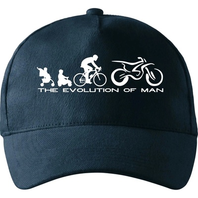 Evolution of man Enduro so zahnutým šiltom a mosaznou sponou Tmavomodrá takmer čierna