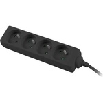 Lanberg 4 Plug 1 m (PS0-04E-0100-IEC-BK)