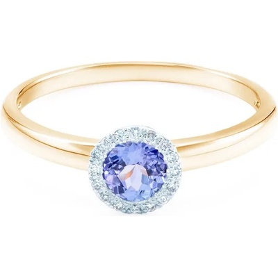 SAVICKI Годежен пръстен savicki: двуцветно злато, танзанит