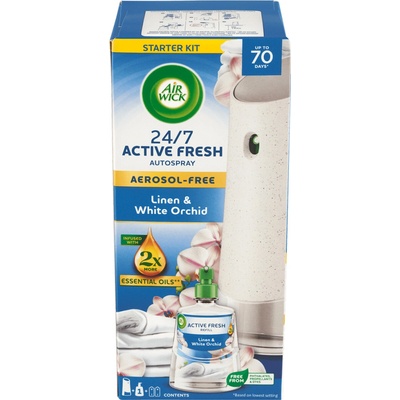 Air Wick Active Fresh Prádlo a bílá orchidej 228 ml