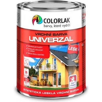 COLORLAK UNIVERZAL syntetická barva na dřevo a kov SU2013 bílá lesklá 0,6l