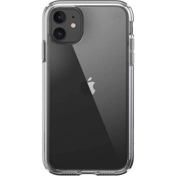 Speck Presidio Perfect Clear Case - удароустойчив хибриден кейс за iPhone 11 (прозрачен)