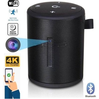 4K kamera v reproduktoru s bluetooth - skrytá špionážní kamera s WiFi + detekce pohybu – Zboží Živě