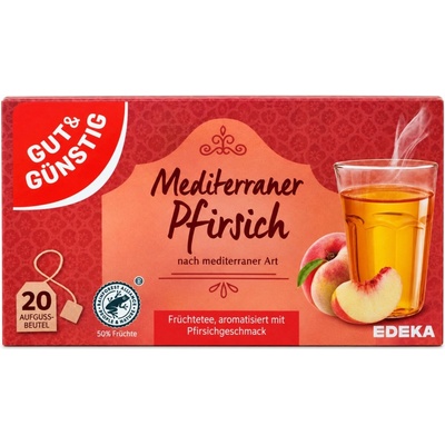 G&G Středozemní broskvový čaj 25 x 2,5 g