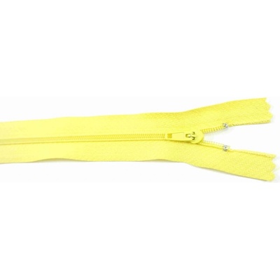 Nedeliteľný jemný plastový špirálový zips (veľkosť číslo 3) rôzne farby - dĺžka 12 cm - 60 cm 20 cm Citrónovo Žltá
