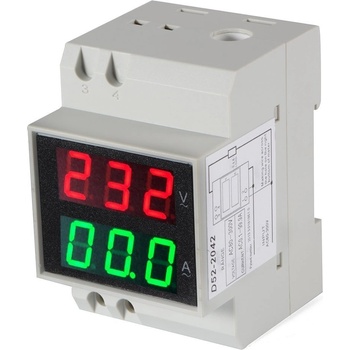 Neven D52-2042 AC 80-300V 100A LED digitální ampérmetr/voltmetr DIN