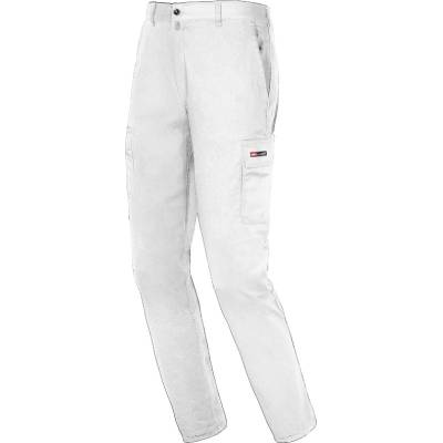 ISSA LINE 8038 Easy Stretch Pracovné Nohavice biela