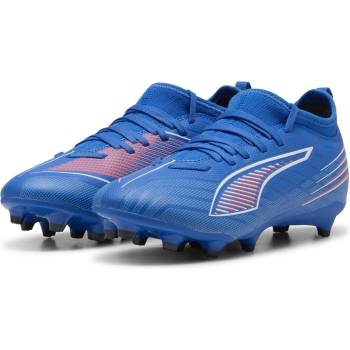 PUMA Детски футболни бутонки Puma Childrens PUMA Ultra 5 Match Firm Ground Football Boots - Blue/White