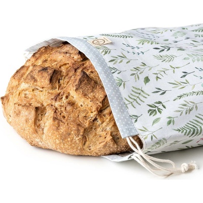 CHLEBOVKA - PYTLÍK NA CHLEBA ZELENÉ LÍSTEČKY BAGYDESIGN BAGYDESIGN