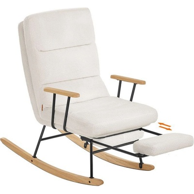 SongmicsHome LYY016W01 Hojdacie kreslo ROCKY krémová