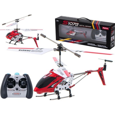 SYMA S107 red s gyroskopem nejodolnější mini vrtulník na trhu SYMA RC_305743 RTF 1:10