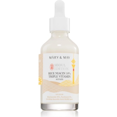 Mary & May Rice Niacin 10% Triple Vitamin Serum озаряващ серум с подхранващ ефект 80ml